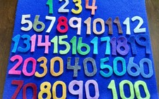 Numbers 2 inch Felt Set for the Flannel Board