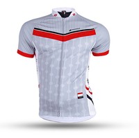 2016 Herren Radfahren Radtrikot Kurzarm Cycling Jersey Fahrradtrikot Grau
