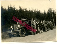 Orig Foto Familie posiert mit Auto BENZ Mercedes ca. 30er Jahre 