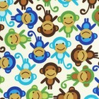 Robert Kaufman Cotton Fabric. Urban zoologie Monkey, Monkeys. By the FQ