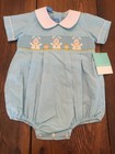 Anavini Boy's Smocked Bunny Bubble Size 18 Months