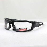 Biker Chopper Motorrad Sport Brille Sonnenbrille Splitterfrei Klare Gläser NEU