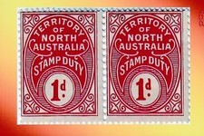 Nt Northern Territory Australia 1d Stamp Duty - Postcard A6 Size Photo Print