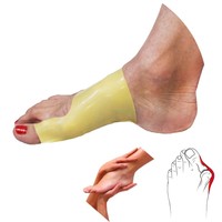 LATEX Fußbandage Hallux Valgus Bandage Schiene Ballenpolster Ballenschutz Zehen