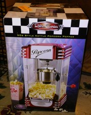 Nostalgia Electric Rkp-630 Retro Diner Style Kettle Popcorn Maker Popper Machine