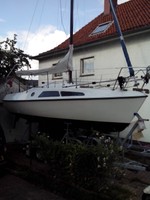 startklares Segelboot Hai 710 mit Festkiel und Einbaudiesel  (Trailer +1800€) 