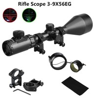 3-9X56 Zoom Montagen Tactical Armbrust Zielfernrohr Mil Dot Riflescope Rot+Grün