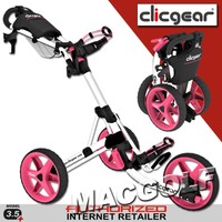 NEU Clicgear Golf Trolley 3.5+ - Arctic White / Pink. Kostenloser Sofortversand.