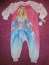 NWT - Barbie Pink Swan Princess Girls Fleece Blanket Sleeper Pajamas - 3T