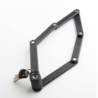 Motorrad Fahrradschloss Faltschloss Gliederschloss mit Halterung  3x Schlüssel