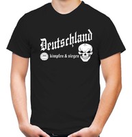 Deutschland kämpfen & siegen T-Shirt | Fussball | Ultras | WM | EM | M1