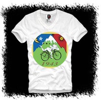 E1SYNDICATE V T SHIRT ALBERT HOFMANN LSD BLOTTER ART TRIP TUNE IN AND DROP OUT