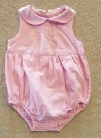 FADED GLORY 3-6 MONTH PINK HEART ROMPER OUTFIT ADORABLE 