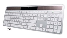 Logitech K750 Wireless Solar Keyboard for Mac White Silver 920-003472 920-003677