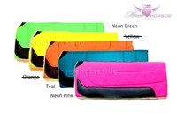 Abetta Cordura Top Fleece Westernpad 30 Zoll Filz 1" Stärke Neon Pink Green Teal