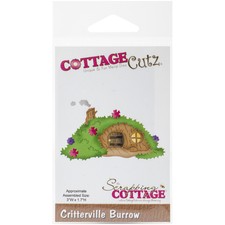 "CottageCutz Die-Critterville Burrow 3"X1.7"