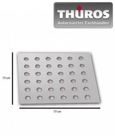 Holzkohleblech aus Edelstahl Kohleblech für THÜROS I, THÜROS Tischgrill Blech 