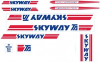 Skyway Sticker Set Decals BMX Original Oldschool T/A Rahmen