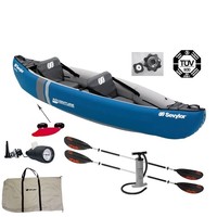 Sevylor Adventure Kajak Luftboot Set + 2 Alu Paddel und Pumpe