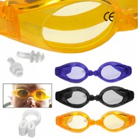 Taucherbrille Schwimmbrille mit Nasenklammer & Ohrstöpsel Schwimmen Brillen