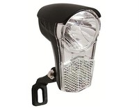 Fahrrad Scheinwerfer LED für Nabendynamo mit Schalter 15 Lux Lampe Frontlampe