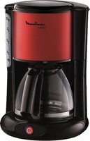 Kaffeeautomat Kaffeemaschiene Kaffee 1.000 Watt Rot metallic / schwarz