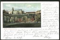alte AK Gera, Schloss Osterstein vom Feld aus 1907 