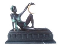 Bronze Figur von MILO *erotische Frau* Bronzefiguren AUßERGEWÖHNLICH 20650
