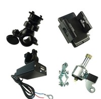 USB Fahrrad Dynamo Fahrrad Ladegerät Set kpl mit Halter Holder Für Handy GPS Mp4