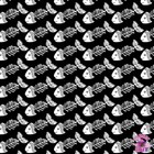 140138961 - Ink & Arrow Cat's Meow 24320-J Black Fish Bones Fabric By The Yard
