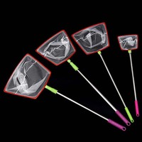 Rechteck Fischernetz Edelstahl Brail Kescher Fische Angehen Single Pole 2 Modell