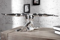 Figur Skulptur Statue ATHLETIKO chrom Optik Athlet Design Accessoire Geschenk