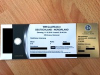 Ticket Deutschland - Nordirland, 11.10.16, WM 2018 Qualifikation, Hannover TOP
