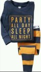 NWT Old Navy 2T Navy 'Party All Day Sleep All Nighy' 2 Piece Pajama Set 