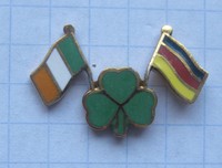 IRLAND / DEUTSCHLAND / FAHNEN  ......... Städte&Länder-Pin (136k)
