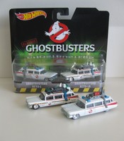 GHOSTBUSTERS Cadillac ECTO 1 + 1A Film Doppel-SET *RR* Hot Wheels USA 1:64 OVP