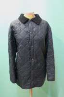 Orig Vintage-Barbour Stepp Jacke Gr M/38 England Damen blau