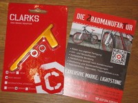 Clarks Scheibenbremsadapter Postmount 180mm gold eloxiert VR Scheibenbremse