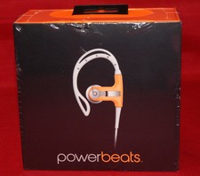 Powerbeats by Beats Earbuds Headphones Sport Athletes Neon Orange BRAND NEW