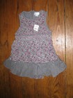 THE CHILDRENS PLACE BABY GIRL SIZE 12 months NWT GRAY FLORAL JUMPER DRESS