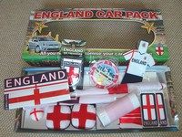 ENGLAND CAR PACK 20-teilig WM Dekoration Fan Fussball