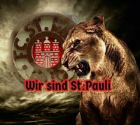 FC St Pauli  Aufkleber Sticker 50 Stck