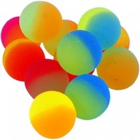 10x Flummis Frost GROSS 3,8 cm Flummi Dopsball Mitgebsel Kindergeburtstag Neon