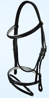 Trense ECOLINE by CROWNCLUB | Zäumung in alle Größen | schwarz-weiß unterlegt