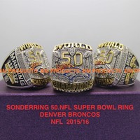 NFL DENVER BRONCOS 50. SUPER BOWL RING 2015  SONDERAUFLAGE RETRO