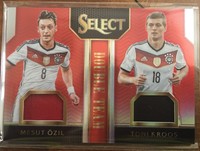 Panini Select Double Team Ozil Kroos Trikotkarte Jersey  /49