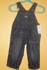 NWT BOYS OSHKOSH B'GOSH DEMIN OVERALL FLANNEL LINED SIZE 9 MONTHS OLD
