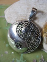 Anhänger Yin Yang / Ying Yang Blume des Lebens 3,6cm 925er Silber T AHSS 159