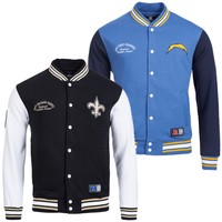 NFL Senell Fleece Lettermann Jacke American Football Collegejacke XS - 2XL neu