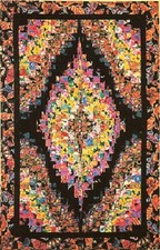 ~~ NEW ~ STRIP BARGELLO ~ QUILT PATTERN ~ 32" X 51" ~~